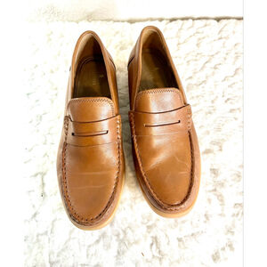 Stafford Flint Mens Moc Closed Toe Loafers Brown Size 11M